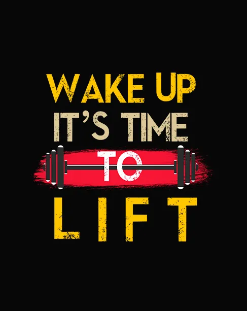 WAKE UP IT'S TIME TOO LIFT  HALF-SLEEVE T-SHIRT