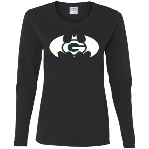 We Are The Green Bay Packers Batman Nfl Mashup Women Long Sleeve Shirt