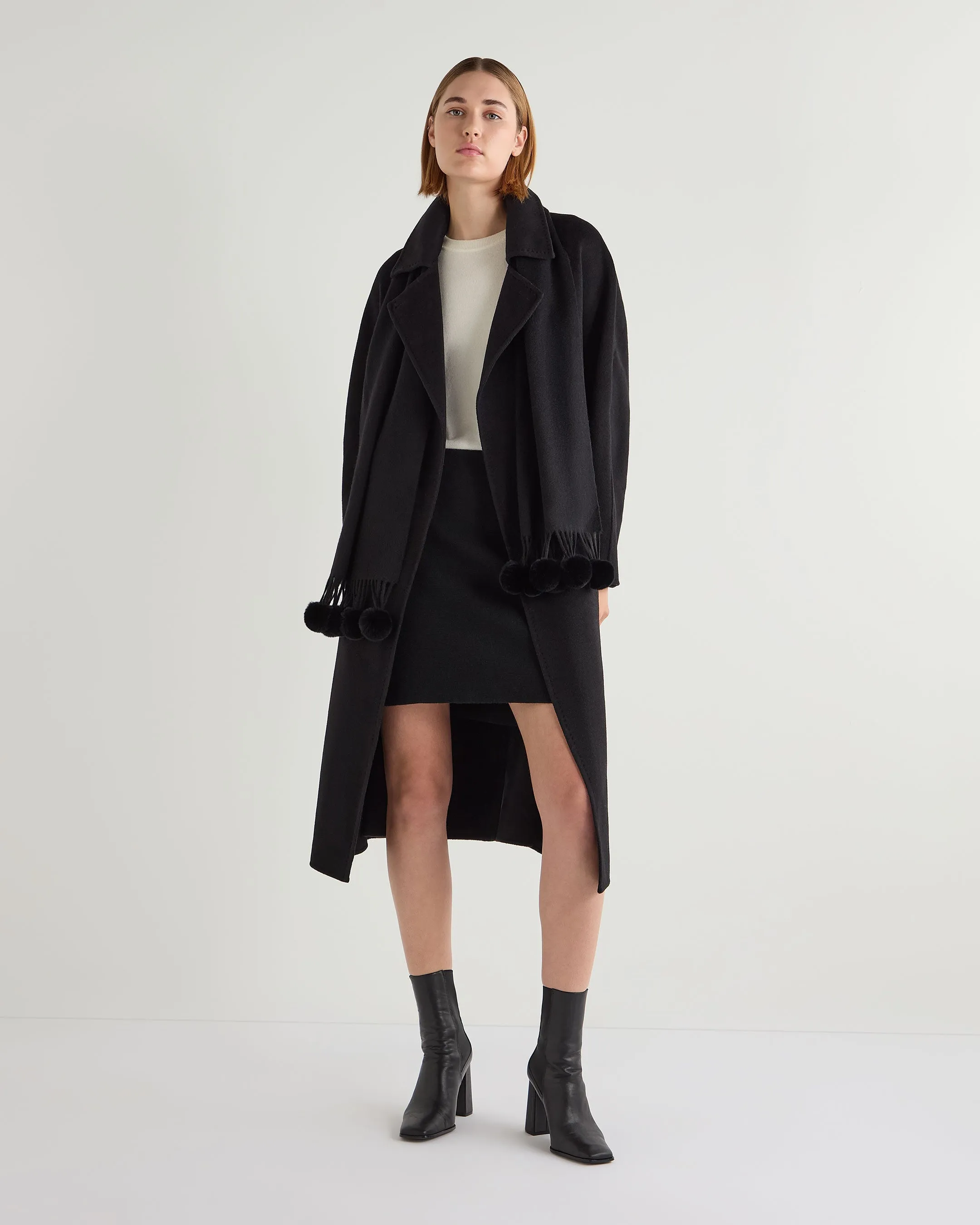 Women's Estella Robe Coat Black