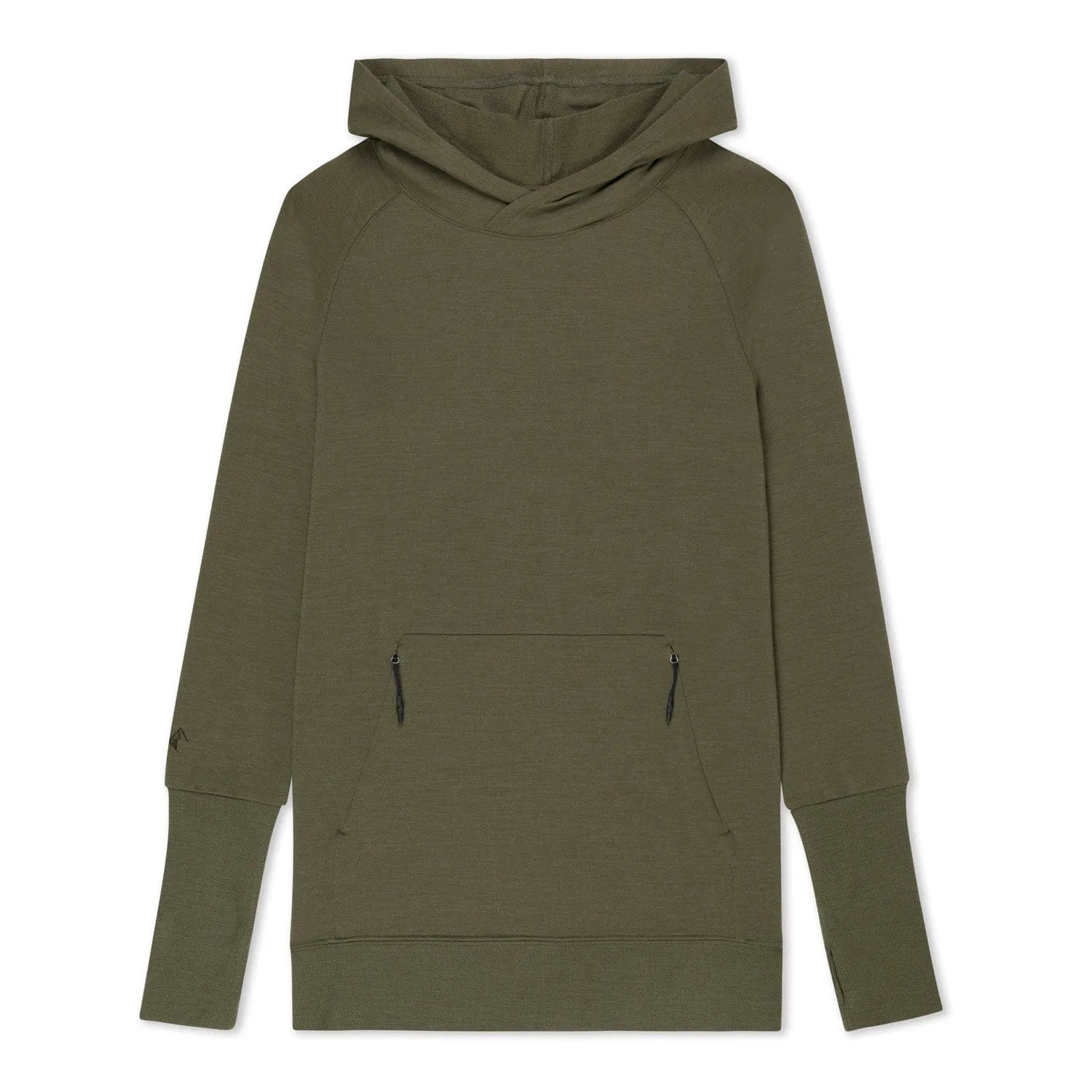 Women's Natural Tencel Merino Wool Pullover Hoodie